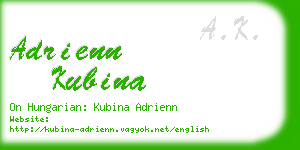 adrienn kubina business card